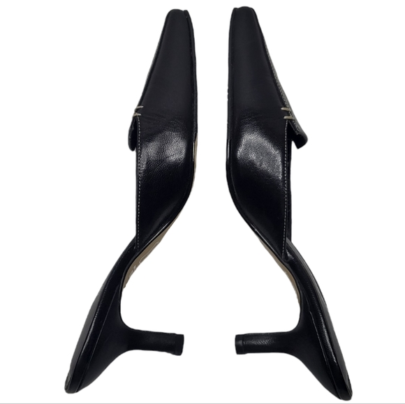 Española Amalia Black Mule Heels - Picture 3 of 7